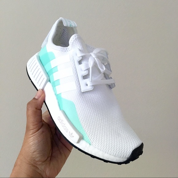 Adidas NMD R1 White Mint Green - Picture 3 of 8